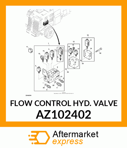 FLOW CONTROL HYD. VALVE AZ102402