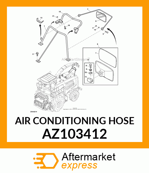 AIR CONDITIONING HOSE AZ103412