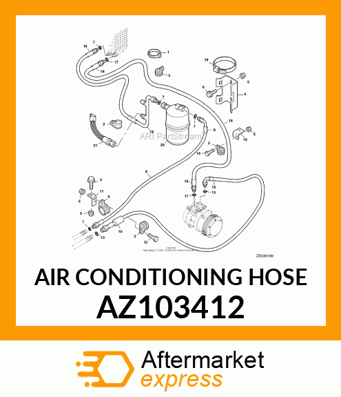 AIR CONDITIONING HOSE AZ103412