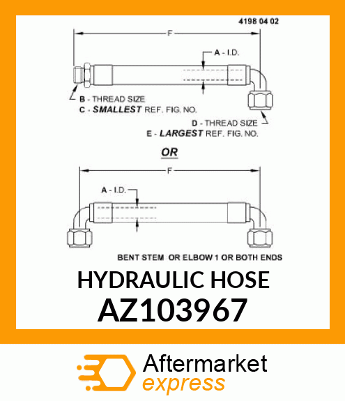 HYDRAULIC HOSE AZ103967