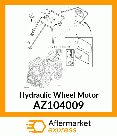 HYDRAULIC MOTOR, AXLE PISTON MOTOR, AZ104009