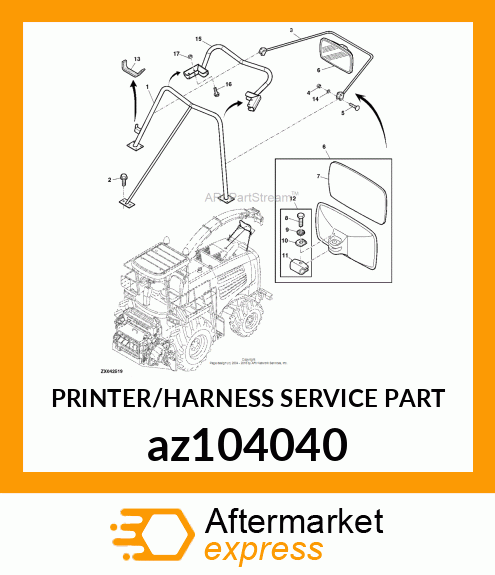 PRINTER/HARNESS SERVICE PART az104040