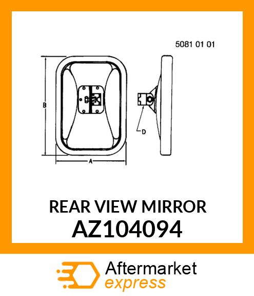 REAR VIEW MIRROR AZ104094