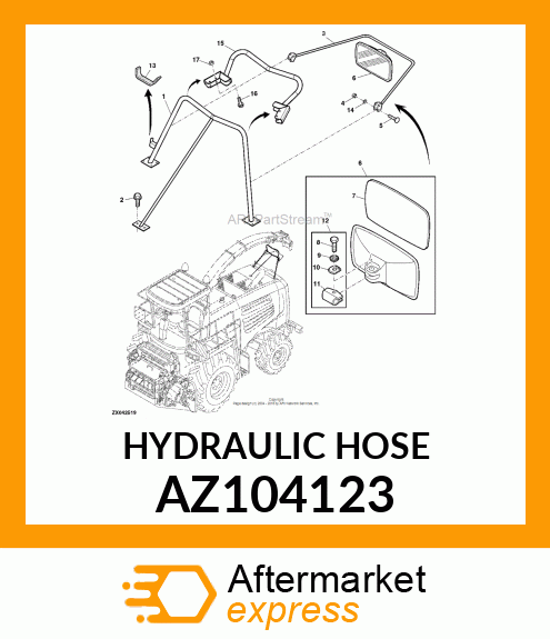 HYDRAULIC HOSE AZ104123