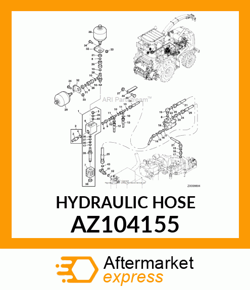 Hydraulic Hose AZ104155