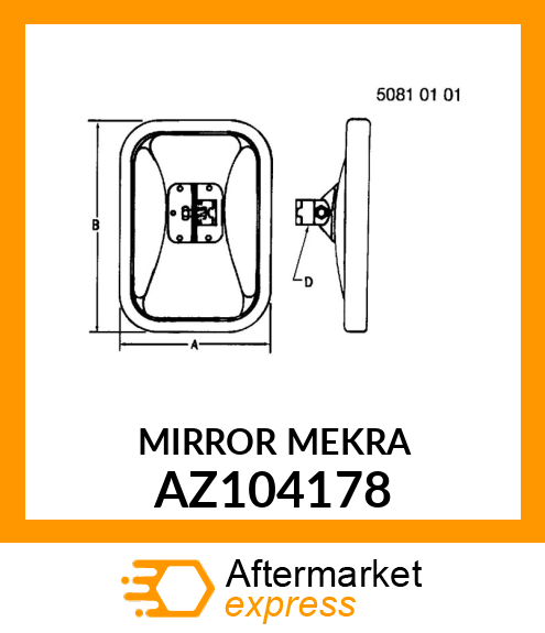 MIRROR MEKRA AZ104178