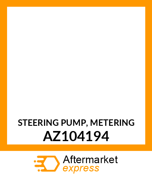 STEERING PUMP, METERING AZ104194