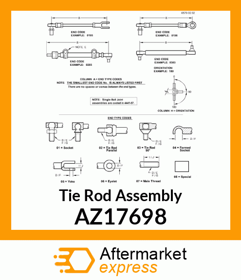 Tie Rod Assembly AZ17698