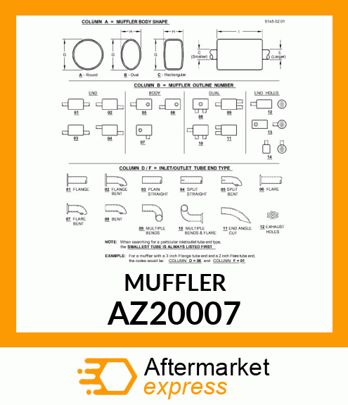MUFFLER AZ20007