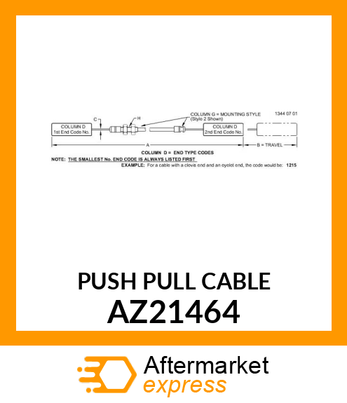 Push Pull Cable AZ21464