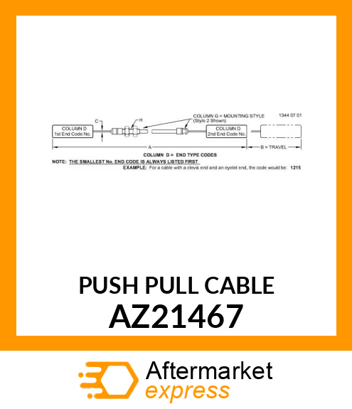 PUSH PULL CABLE AZ21467