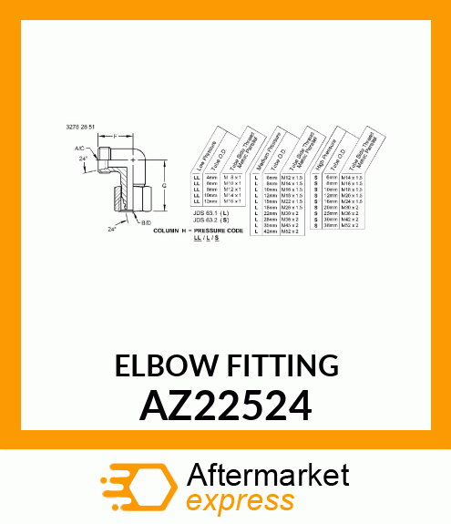 ELBOW FITTING AZ22524