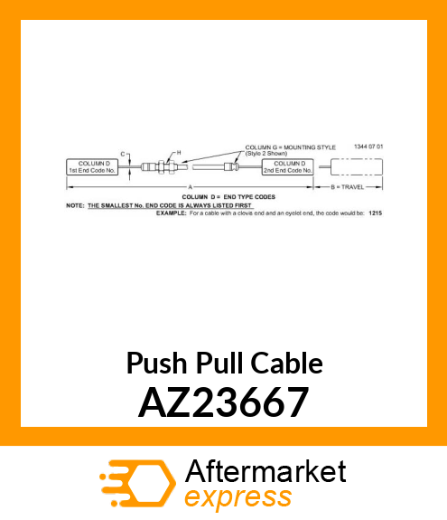Push Pull Cable AZ23667