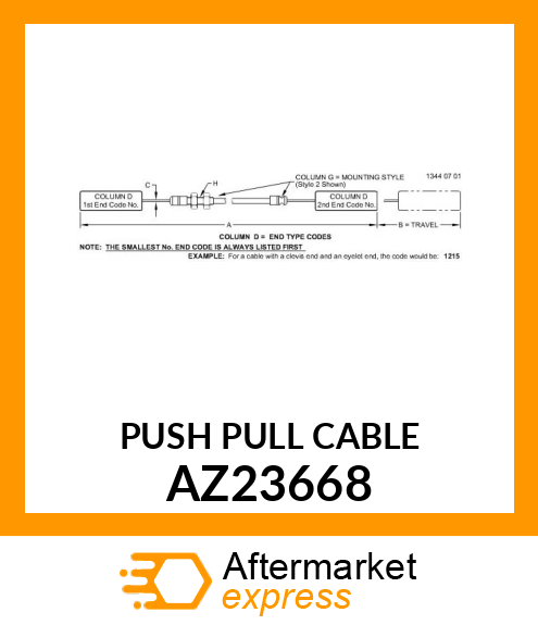 PUSH PULL CABLE AZ23668
