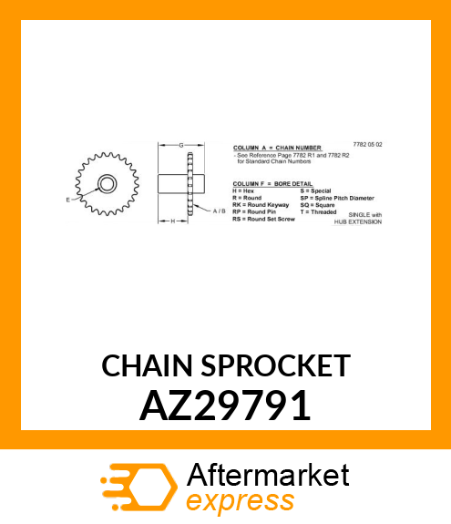 Chain Sprocket AZ29791