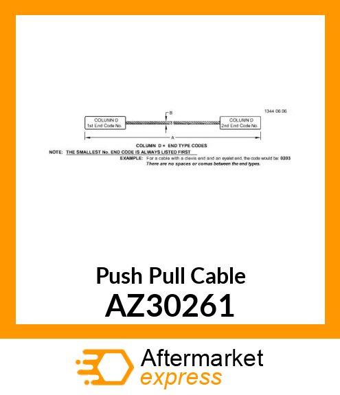 Push Pull Cable AZ30261