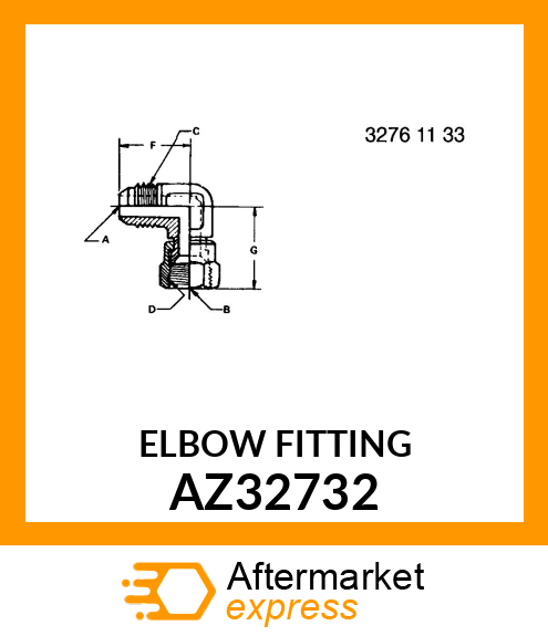 ELBOW FITTING AZ32732