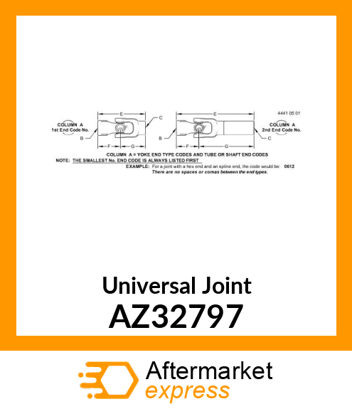 Universal Joint AZ32797