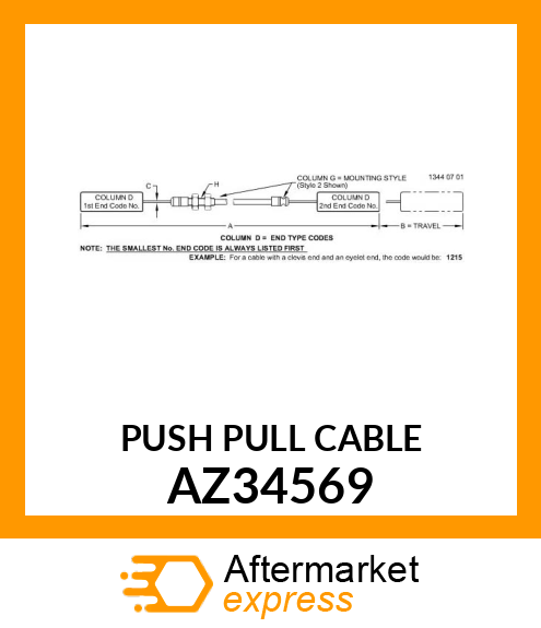 PUSH PULL CABLE AZ34569