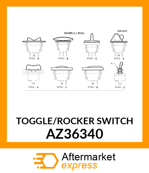 TOGGLE/ROCKER SWITCH AZ36340