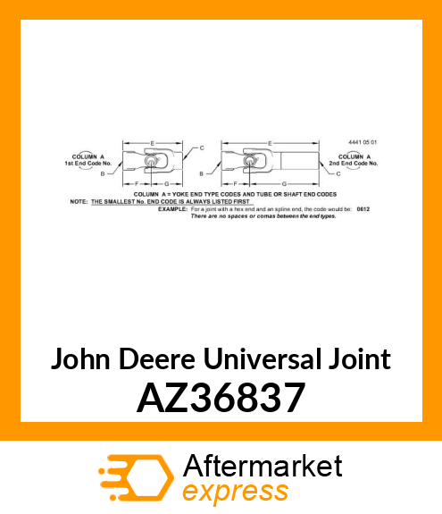 Universal Joint AZ36837