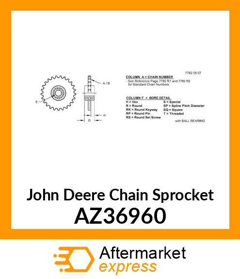 Chain Sprocket AZ36960