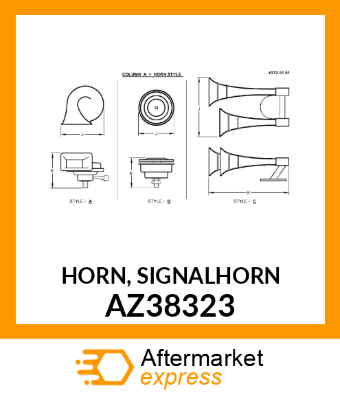 HORN, SIGNALHORN AZ38323