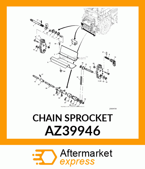 CHAIN SPROCKET AZ39946