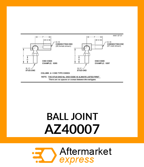 BALL JOINT AZ40007