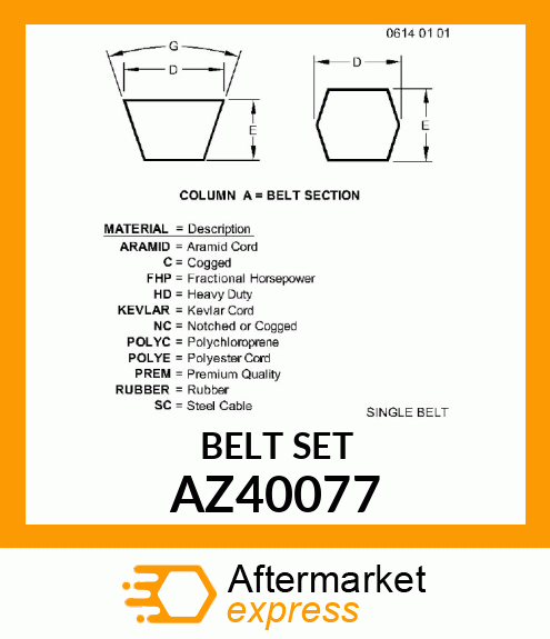 BELT SET AZ40077