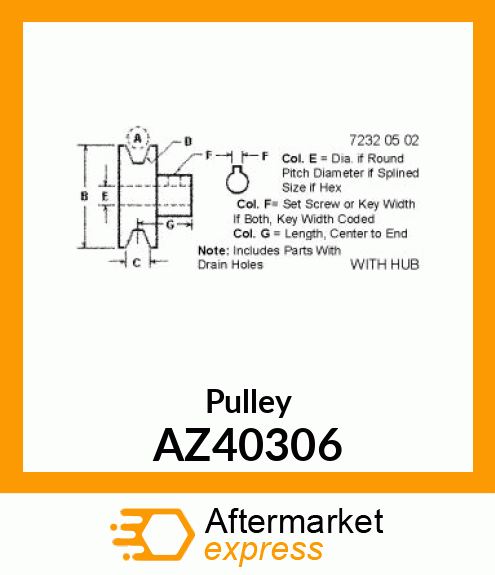 Pulley AZ40306