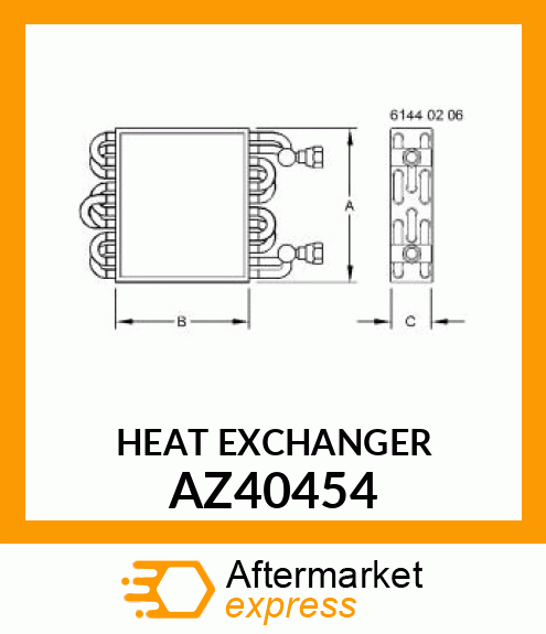 HEAT EXCHANGER AZ40454