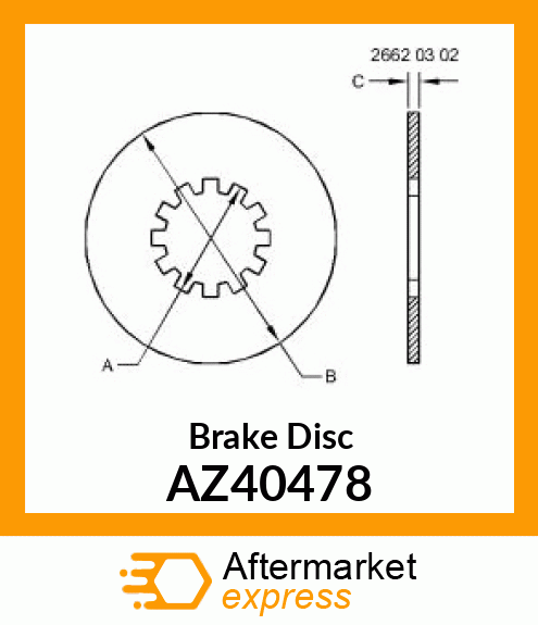 BRAKE DISK AZ40478