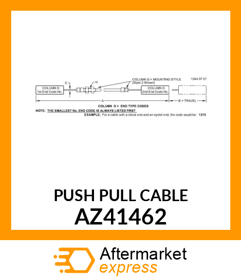 Push Pull Cable AZ41462