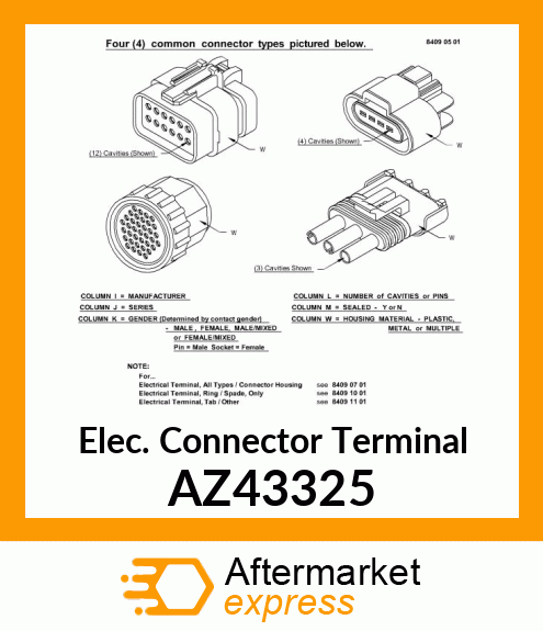 Elec. Connector Terminal AZ43325