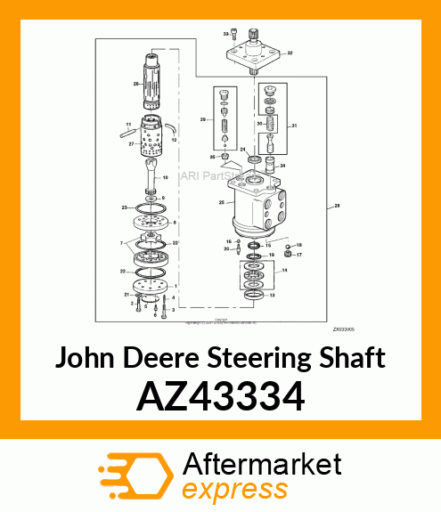 STEERING SHAFT AZ43334