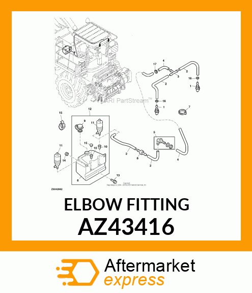 ELBOW FITTING AZ43416