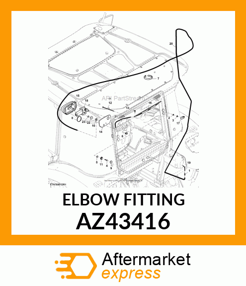 ELBOW FITTING AZ43416