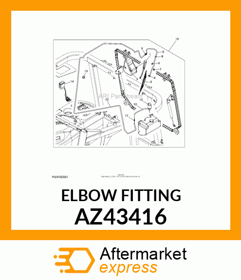 ELBOW FITTING AZ43416