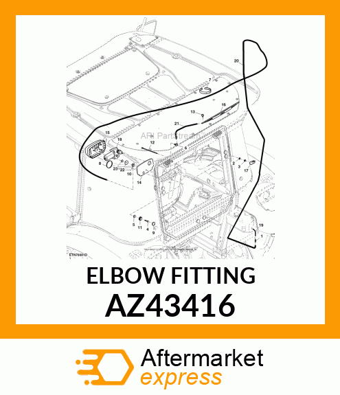 ELBOW FITTING AZ43416