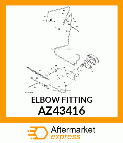 ELBOW FITTING AZ43416