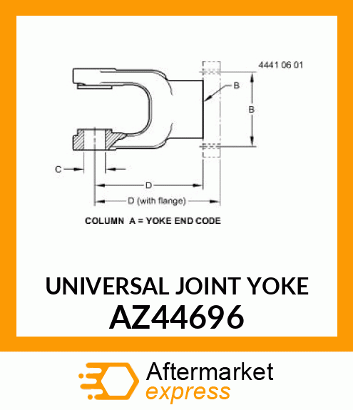 Universal Joint Yoke AZ44696