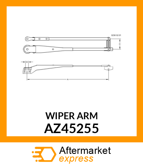 Wiper Arm AZ45255