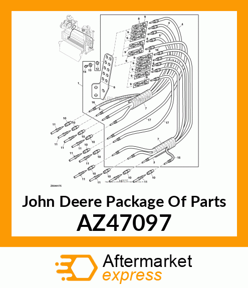 UNION FITTING FOR THREAD M10X1 AZ47097