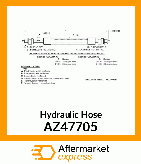 Hydraulic Hose AZ47705