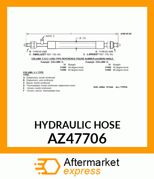 Hydraulic Hose AZ47706