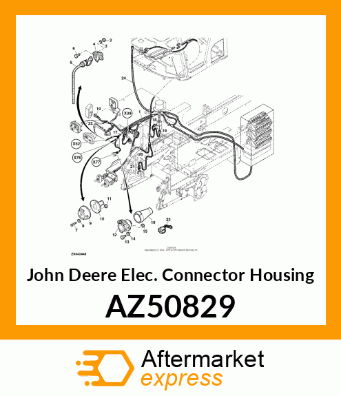 Elec. Connector Housing AZ50829