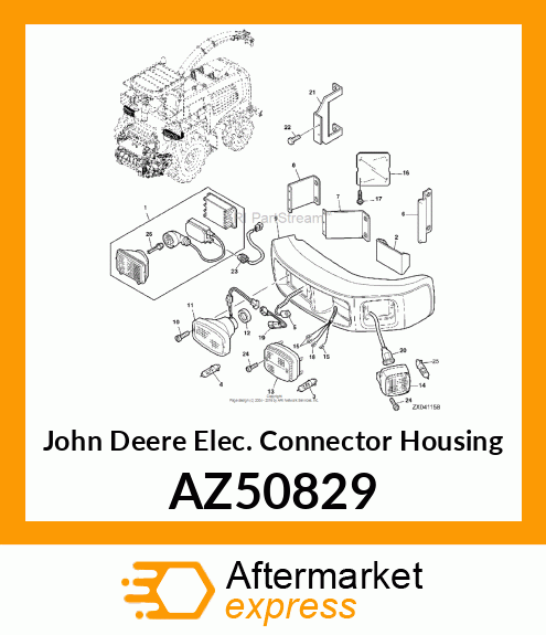 Elec. Connector Housing AZ50829