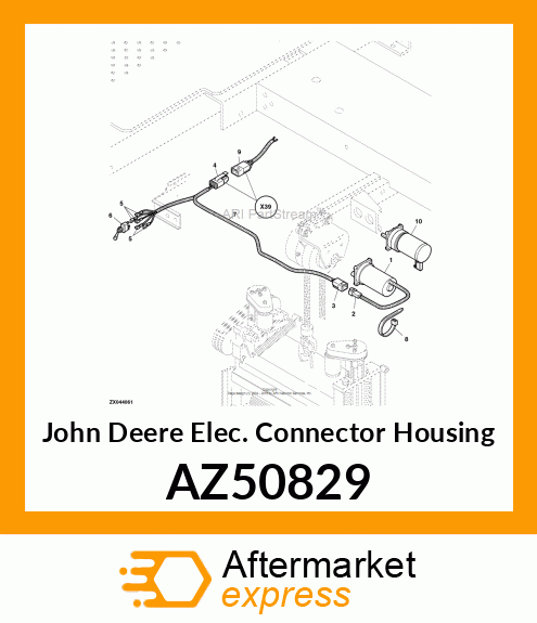 Elec. Connector Housing AZ50829