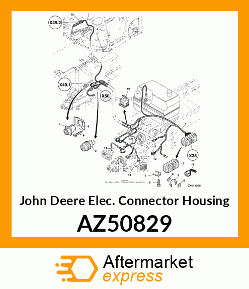 Elec. Connector Housing AZ50829